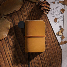 Load image into Gallery viewer, Ultra-Small Mini TN Hand Account Book Leather Notebook Portable Travel Diary, Crazy Horse Skin Black, Crazy Horse Skin Brown, Crazy Horse Skin Coffee, Crazy Horse Skin Ink Green, Crazy Horse Skin Wine Red, Crazy Horse Skin Blue, Crazy Horse Skin Purple...
