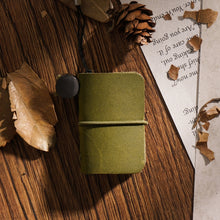 Load image into Gallery viewer, Ultra-Small Mini TN Hand Account Book Leather Notebook Portable Travel Diary, Crazy Horse Skin Black, Crazy Horse Skin Brown, Crazy Horse Skin Coffee, Crazy Horse Skin Ink Green, Crazy Horse Skin Wine Red, Crazy Horse Skin Blue, Crazy Horse Skin Purple...