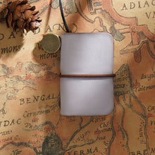 Load image into Gallery viewer, Ultra-Small Mini TN Hand Account Book Leather Notebook Portable Travel Diary, Crazy Horse Skin Black, Crazy Horse Skin Brown, Crazy Horse Skin Coffee, Crazy Horse Skin Ink Green, Crazy Horse Skin Wine Red, Crazy Horse Skin Blue, Crazy Horse Skin Purple...