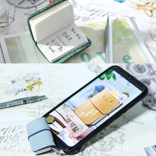 Load image into Gallery viewer, Ultra-Small Mini TN Hand Account Book Leather Notebook Portable Travel Diary, Crazy Horse Skin Black, Crazy Horse Skin Brown, Crazy Horse Skin Coffee, Crazy Horse Skin Ink Green, Crazy Horse Skin Wine Red, Crazy Horse Skin Blue, Crazy Horse Skin Purple...