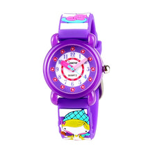 Load image into Gallery viewer, JNEW A335-86224 Children Cartoon 3D Cooking Firl Waterproof Quartz Silicone Watch