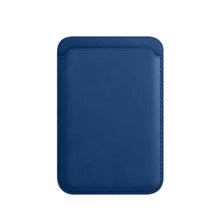 Load image into Gallery viewer, MagSafe Magnetic Leather Card Case Holster For iPhone, Saddle Brown, Indigo Sea BLue, California Poppy, Black, Dark Night Green, Red, Pink
