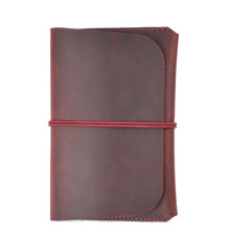 Load image into Gallery viewer, Crazy Horse Skin  Passport Bag Document Holder Retro Boarding Pass Wallet Card Holder, Brown, Black, Ink Green, Wine Red, Blue, Coffee