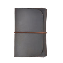 Load image into Gallery viewer, Crazy Horse Skin  Passport Bag Document Holder Retro Boarding Pass Wallet Card Holder, Brown, Black, Ink Green, Wine Red, Blue, Coffee