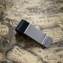 Load image into Gallery viewer, Vintage Notebook Leather Pen Clip Metal Pen Holder,Style:, Stainless Steel, Brass