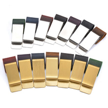 Load image into Gallery viewer, Vintage Notebook Leather Pen Clip Metal Pen Holder,Style:, Stainless Steel, Brass