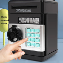 Load image into Gallery viewer, Password Safe Deposit Box Children Automatic Savings ATM Machine Toy, Black Red, White Blue, White Pink, Tyrant Gold, Silver, Red, Blue White, White Red, Rose Red, Panda, Reddish Black, Green, Red&amp;Black