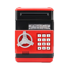 Load image into Gallery viewer, Password Safe Deposit Box Children Automatic Savings ATM Machine Toy, Black Red, White Blue, White Pink, Tyrant Gold, Silver, Red, Blue White, White Red, Rose Red, Panda, Reddish Black, Green, Red&amp;Black