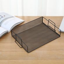 Load image into Gallery viewer, Net-Shaped File Rack Data Storage Frame Storage Rack Metal File Management Rack,Style:, Two-layer, Three-layer, Four-layer, Horizontal Single Layer, Vertical Single Layer