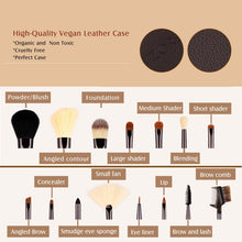Load image into Gallery viewer, ZOREYA 15 In 1 Black Walnut Makeup Brush Set Full Set of Beauty Tools Nylon Hair Powder Brush Makeup Brush