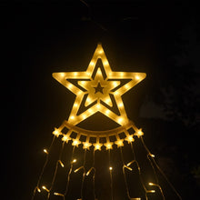 Load image into Gallery viewer, 10LM 350 LED Star Waterfall Light Christmas Tree String Lights Outdoor Meteor Light, Plug Spec:, US Plug, EU Plug