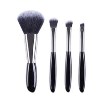 Load image into Gallery viewer, 4 In 1 Black Pebbles Makeup Brush Set Eyeshadow Brush Foundation Brush Portable Makeup Brush,Style:, Bare Brush, Brush + Makeup Brush Bag