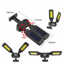 Load image into Gallery viewer, TG-TY097 2-Heads Solar Light Outdoor Human Body Induction Wall Lamp Garden Street LED Light, 200 COB