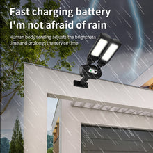 Load image into Gallery viewer, TG-TY097 2-Heads Solar Light Outdoor Human Body Induction Wall Lamp Garden Street LED Light, 200 COB