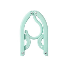 Load image into Gallery viewer, 3pcs Portable Travel Folding Hanger Multi-Function Plastic Drying Rack, 3pcs Pink, 3pcs Green, 3pcs Beige, 3pcs Blue