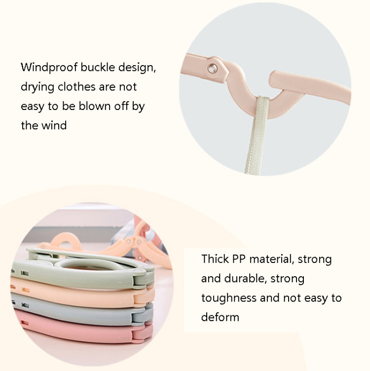 3pcs Portable Travel Folding Hanger Multi-Function Plastic Drying Rack, 3pcs Pink, 3pcs Green, 3pcs Beige, 3pcs Blue