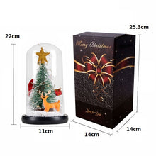 Load image into Gallery viewer, Christmas Cedar Window Display Glass Cover LED Light Ornaments, Star Deer, Furball Deer, Star Santa Claus