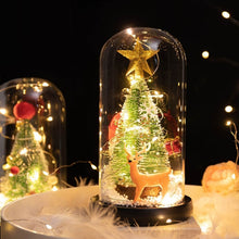 Load image into Gallery viewer, Christmas Cedar Window Display Glass Cover LED Light Ornaments, Star Deer, Furball Deer, Star Santa Claus