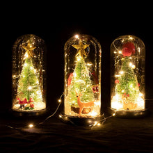 Load image into Gallery viewer, Christmas Cedar Window Display Glass Cover LED Light Ornaments, Star Deer, Furball Deer, Star Santa Claus