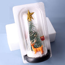 Load image into Gallery viewer, Christmas Cedar Window Display Glass Cover LED Light Ornaments, Star Deer, Furball Deer, Star Santa Claus