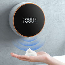Load image into Gallery viewer, W1 Wall-Mounted Smart Infrared Sensor USB Charging Foam Soap Dispenser, White, Black