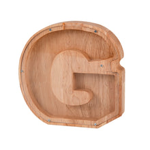 Load image into Gallery viewer, Wooden English Alphabet Piggy Bank Transparent Acrylic Piggy Bank