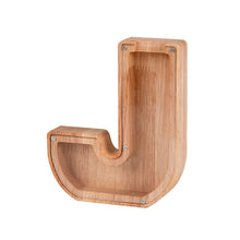 Load image into Gallery viewer, Wooden English Alphabet Piggy Bank Transparent Acrylic Piggy Bank