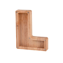Load image into Gallery viewer, Wooden English Alphabet Piggy Bank Transparent Acrylic Piggy Bank