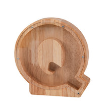 Load image into Gallery viewer, Wooden English Alphabet Piggy Bank Transparent Acrylic Piggy Bank