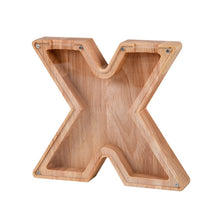 Load image into Gallery viewer, Wooden English Alphabet Piggy Bank Transparent Acrylic Piggy Bank