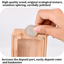 Load image into Gallery viewer, Wooden English Alphabet Piggy Bank Transparent Acrylic Piggy Bank