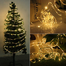 Load image into Gallery viewer, Holiday Party Decoration Tube String Lights LED Garden Decoration Casing Light with Remote Control, Spec:, 7m 50 LEDs USB Powered, 12m 100 LEDs USB Powered, 22m 200 LEDs USB Powered, 7m 50 LEDs Battery Powered, 12m 100 LEDs Battery Powered             ...