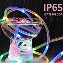Load image into Gallery viewer, Holiday Party Decoration Tube String Lights LED Garden Decoration Casing Light with Remote Control, Spec:, 7m 50 LEDs USB Powered, 12m 100 LEDs USB Powered, 22m 200 LEDs USB Powered, 7m 50 LEDs Battery Powered, 12m 100 LEDs Battery Powered             ...