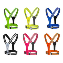 Load image into Gallery viewer, LED Reflective Vest High Stretch Outdoor Reflective Vest Traffic Safety Reflective Clothing, Green, Orange, Blue, Black, Pink, Yellow