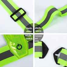 Load image into Gallery viewer, LED Reflective Vest High Stretch Outdoor Reflective Vest Traffic Safety Reflective Clothing, Green, Orange, Blue, Black, Pink, Yellow