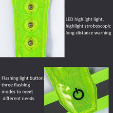 Load image into Gallery viewer, LED Reflective Vest High Stretch Outdoor Reflective Vest Traffic Safety Reflective Clothing, Green, Orange, Blue, Black, Pink, Yellow