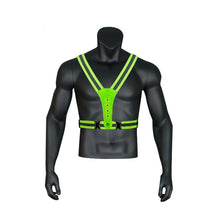 Load image into Gallery viewer, LED Reflective Vest High Stretch Outdoor Reflective Vest Traffic Safety Reflective Clothing, Green, Orange, Blue, Black, Pink, Yellow
