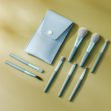 Load image into Gallery viewer, 8-in-1 Mini Wooden Handle Makeup Brush Set Portable Loose Powder Brush