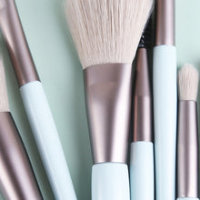 Load image into Gallery viewer, 8-in-1 Mini Wooden Handle Makeup Brush Set Portable Loose Powder Brush