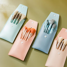 Load image into Gallery viewer, 8-in-1 Mini Wooden Handle Makeup Brush Set Portable Loose Powder Brush