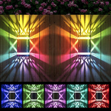 Load image into Gallery viewer, HP-2106 80LM 2 LED Outdoor Solar Automatic Light Sensor Wall Light Garden LED Wall Light, White Light, Warm Light, Colorful Light