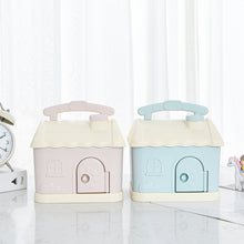 Load image into Gallery viewer, Children Cartoon Desired Storage Piggy Bank, Small House Blue, Small House Pink