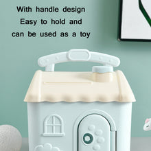 Load image into Gallery viewer, Children Cartoon Desired Storage Piggy Bank, Small House Blue, Small House Pink
