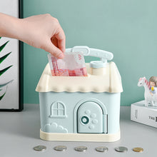 Load image into Gallery viewer, Children Cartoon Desired Storage Piggy Bank, Small House Blue, Small House Pink