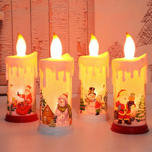 Load image into Gallery viewer, Christmas Decoration Night Light LED Simulation Flame Candle Light, A-Santa Claus, A-Snowman, B-Santa Claus, B-Snowman
