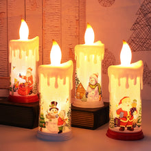 Load image into Gallery viewer, Christmas Decoration Night Light LED Simulation Flame Candle Light, A-Santa Claus, A-Snowman, B-Santa Claus, B-Snowman