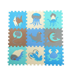 Load image into Gallery viewer, 9pcs / Set Splicing Mobilization EVA Marine Foam Mats Children Educational Toys Puzzle Anti-skid And Anti-fall Crawling Mat
