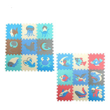 Load image into Gallery viewer, 9pcs / Set Splicing Mobilization EVA Marine Foam Mats Children Educational Toys Puzzle Anti-skid And Anti-fall Crawling Mat