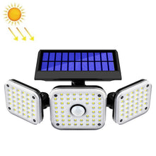 Load image into Gallery viewer, Solar 3-Head Rotatable Wall Lights Human Sense Outdoor Waterproof Garden Street Light, 112 LED, 138 LED, 132 COB