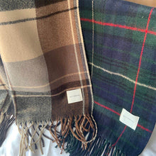 Load image into Gallery viewer, Imitation Cashmere Retro British Tassel Plaid Scarf Women Autumn And Winter Thick Warm Dual-Use Bib Shawl